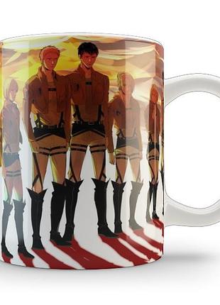Кружка geek land біла атака титанів attack on titan всі разом at.02.021