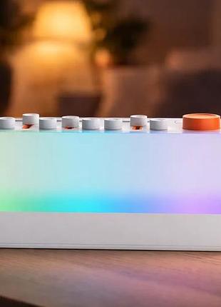 Портативный звуковой генератор 3в1 / умная колонка с rgb-подсветкой / ночник с таймером, на аккумуляторе, для сна, релаксации и