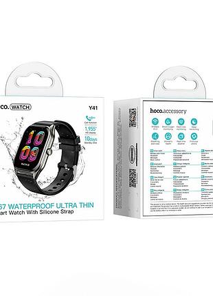 Смарт-годинник hoco y41 smart watch(call version) black 2