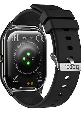 Смарт-годинник hoco y41 smart watch(call version) black 4
