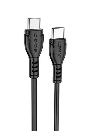 Кабель borofone bx51 triumph 60w charging data cable type-c to type-c black