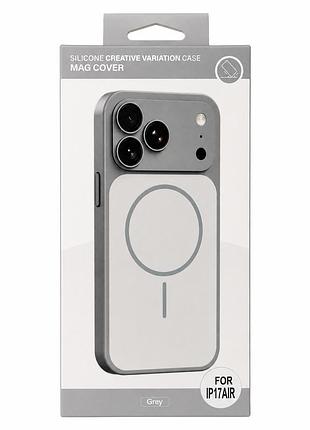 Чохол для смартфона silicone creative variation case mag cover apple iphone 17 air 5,lavender grey