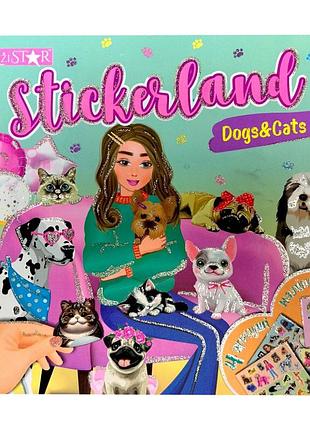 Дитяча книжечка з наклейками "dogs & cats" рм-87-02