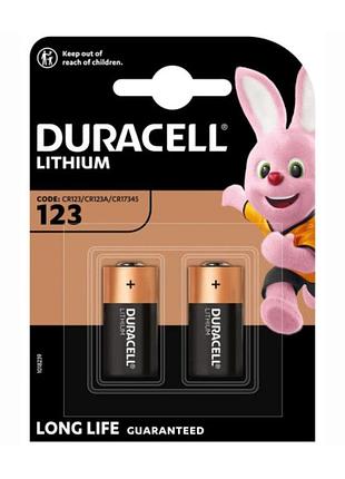 Батарейка duracell cr123 (2шт)