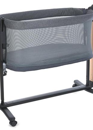 Кроватка-манеж noa me 1125-g dark gray серый