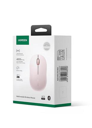 Манипулятор мышь беспроводная ugreen m331 multi-mode wireless mouse pink 2