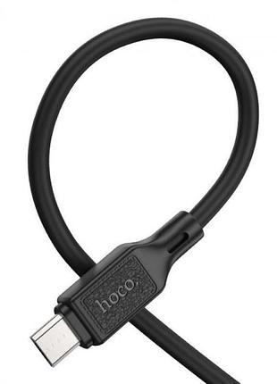 Кабель hoco x90 cool silicone charging data cable for micro black 4