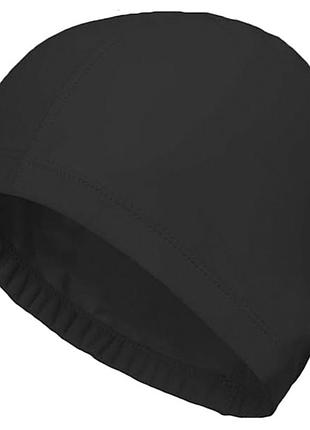 Шапочка для плавания универсальная "fabric" ne-sp-sw02bk тканевая, черная
