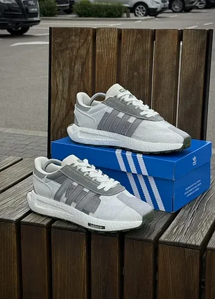 Кросівки adidas retropy e5, біло-сірі (літні)