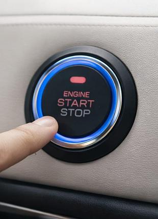 Кнопка старт стоп с иммобилайзером smart start system / кнопка зажигания автомобиля / кнопка запуска двигателя 8