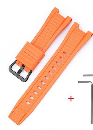 Ремінець для casio g-shock gst-w300 orange bk
