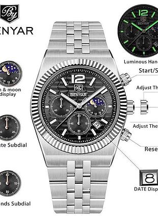 Benyar by-5225 silver-black 6