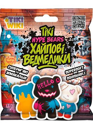 Коллекционная игрушка-сквиш хайповые мишки tiki wiki sq027 игрушка-сюрприз