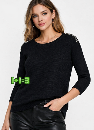 💝1+1=3 базовий чорний жіночий светр dorothy perkins, розмір 46 - 48