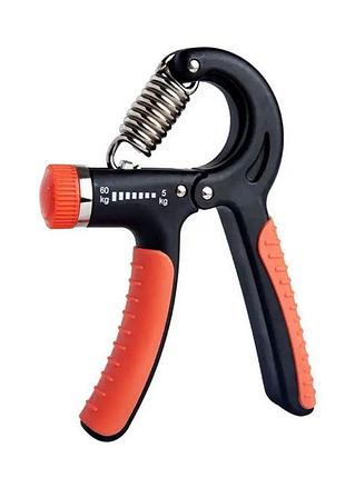 Эспандер кистевой пружинный с регулируемой нагрузкой power grip pro ne-w-87-bor 5-60 кг