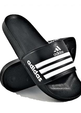 Шльопанці adidas чорні сланці тапочки білі адідас жіночі (розміри: 36,37,38,39,40)