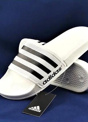 Шльопанці капці adidas сланці адідас білі жіночі (розміри: 36,37,40)