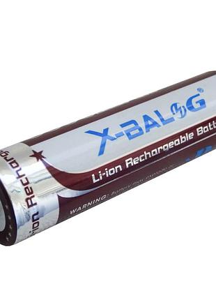 Литиевый аккумулятор 18650 x-balog 4.2v li-ion литиевая аккумуляторная батарейка, літієва батарея