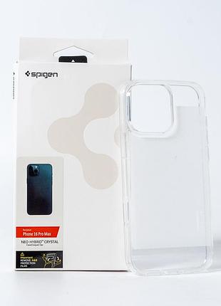 Чохол spigen aaa matt clear for apple iphone 16 pro max transparent 2