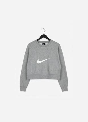 Жіночий сірий світшот nike "just do it", стан нового, розмір s