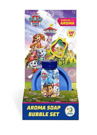 Ароматические мыльные пузыри "paw patrol друзья" 200733 объем 150 мл, 3 палочки
