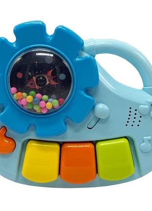 Детская музыкальная игрушка "орган" 8876-1b(blue) световые и звуковые эффекты