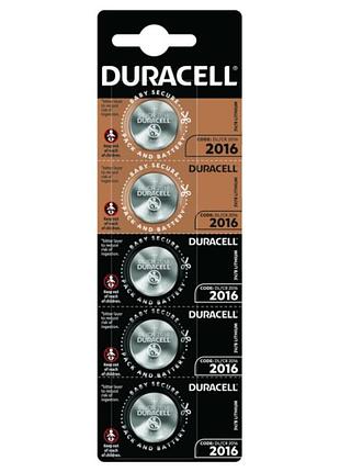 Батарейка duracell cr2016 (5шт)