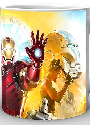 Кружка geekland біла iron man залізна людина постер im.02.060