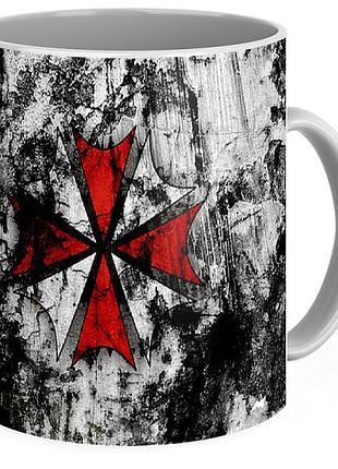 Кружка geekland белая resident evil обитель зла логотип корпорации re.02.009