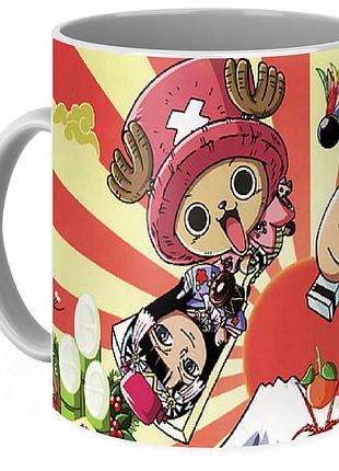 Кружка geek land белая большой куш one piece на фоне солнца op.02.012.812