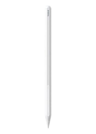 Стилус baseus smooth writing ps3 pro 360° touch operation wired charging stylus moon white (with type-c*1 cable and tip*1)