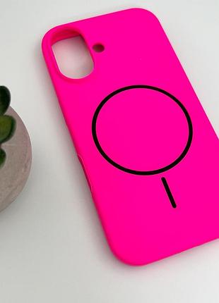 Чохол для смартфона cosmic silicone case magnetic for apple iphone 16 52,shiny pink 4