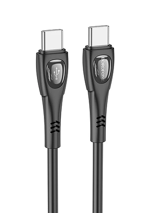 Кабель borofone bx98 type-c to type-c superior 60w charging data cable black