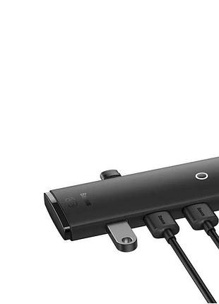 Usb-хаб baseus lite series 4-port type-c hub adapter (type-c to usb 3.0*4 ) 1m black 6
