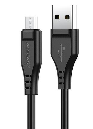 Кабель acefast c3-09 usb to micro 2,4a, 1.2m, tpe, tpe connectors, black