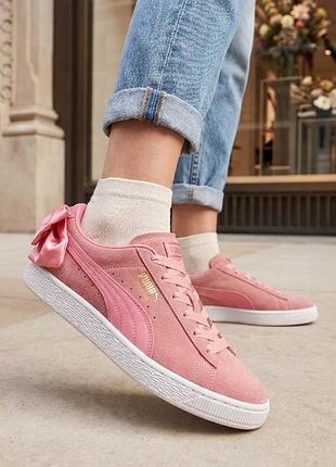 Кроссовки женские puma suede bow 25 см