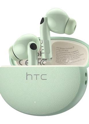 Беспроводные наушники htc ne29 ai с функцией перевода в режиме реального времени bluetooth 6.0 tws anc green