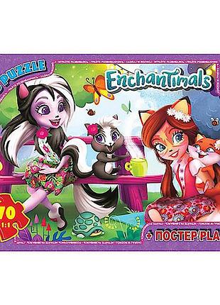 Дитячий пазл "enchantimals" ea214 плакат 70 елементів