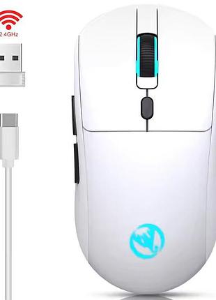 Миша бездротова з акумулятором і підсвіткою hxsj t20 2,4ghz white