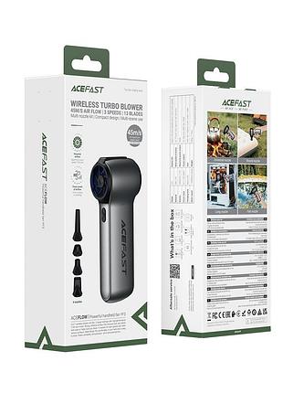 Вентилятор acefast yf3 powerful handheld fan metal grey 2