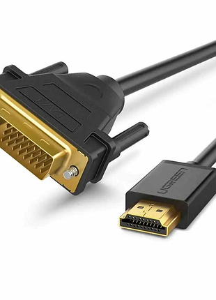 Переходник ugreen hdmi to dvi 2k cable male to male black 3m