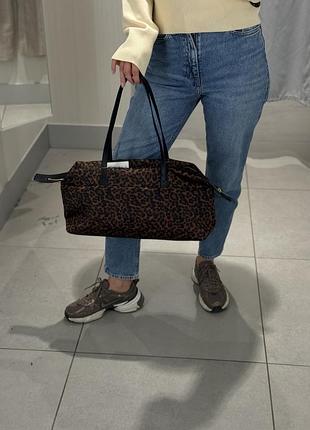 Спортивна сумка h&m леопард, сумка леопардовий принт