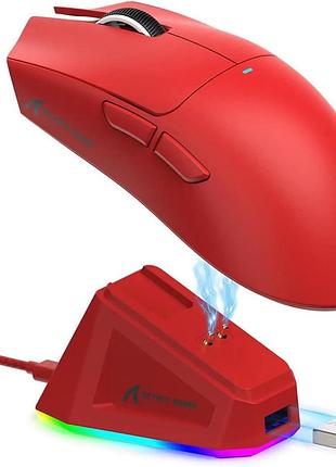 Мышь беспроводная игровая attack shark x11 ,paw3311, 22000 dpi 2,4g+bluetooth red