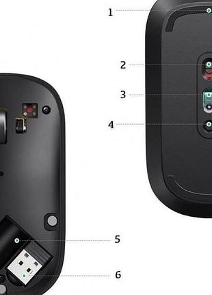 Манипулятор мышь ugreen mu001 portable wireless mouse (black) 3