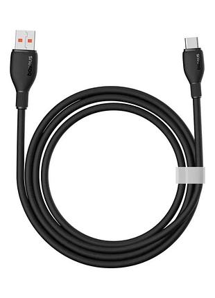Кабель baseus pudding series fast charging cable usb to type-c 100w 2m cluster black 3