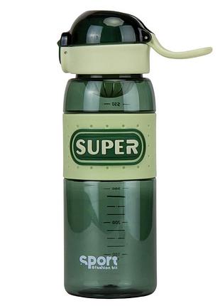 Бутылка для спорта "super", 600 мл * рандомный выбор дизайна elisey