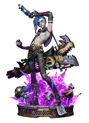 Фігурка 3d magicca аркейн джинкс arcane jinx 33 см