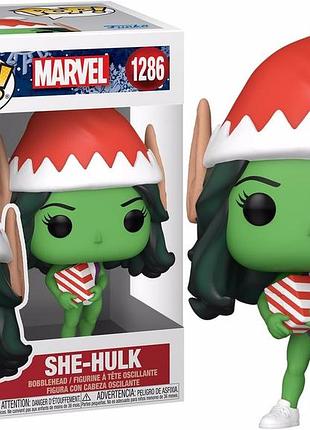 Фигурка funko pop марвел женщина халк marvel holiday she-hulk 10 см mh sh 1286