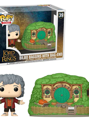 Фігурка funko pop володар кілець більбо lord of the rings bilbo & bag end 10 см lotr b 39