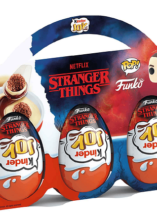 Шоколадне яйце kinder joy funko netflix stranger things 3 шт. 60 г